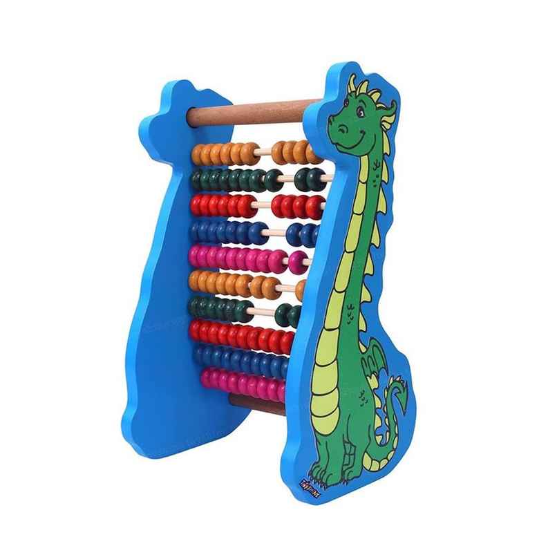 Toyshine Dinosaur Wooden Abacus Learning Play Center, Preschool Math Learning Toy | 2+ years