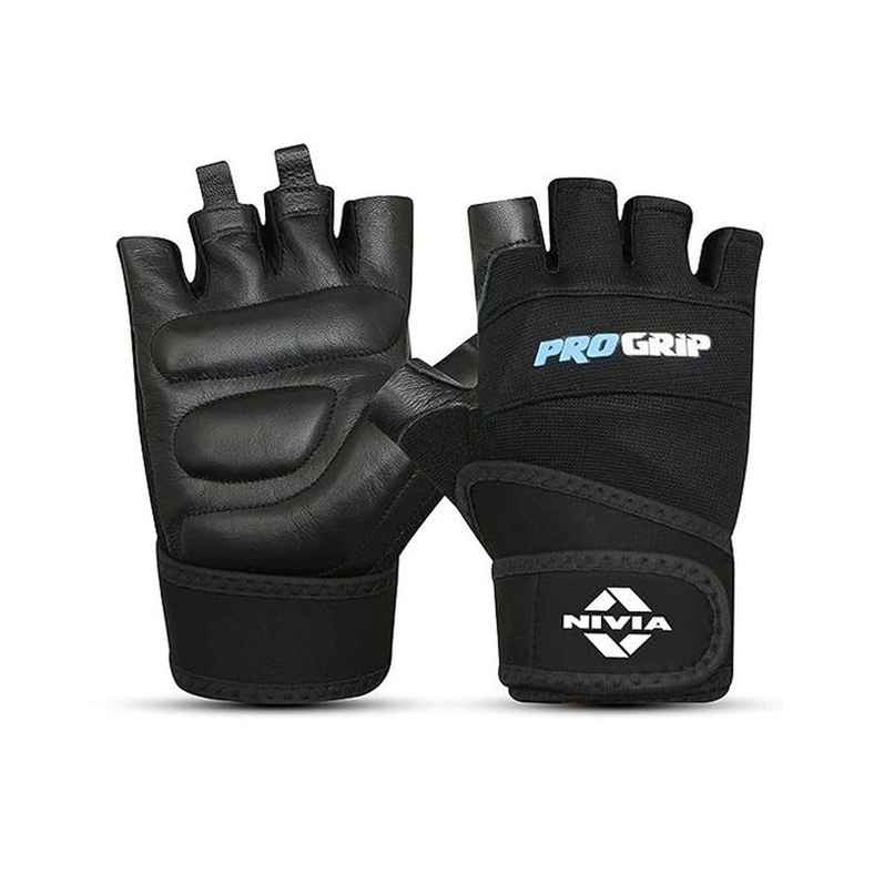Nivia Progrip Gym Gloves | Black - Large Nivia Progrip Gym Gloves | Black - Large