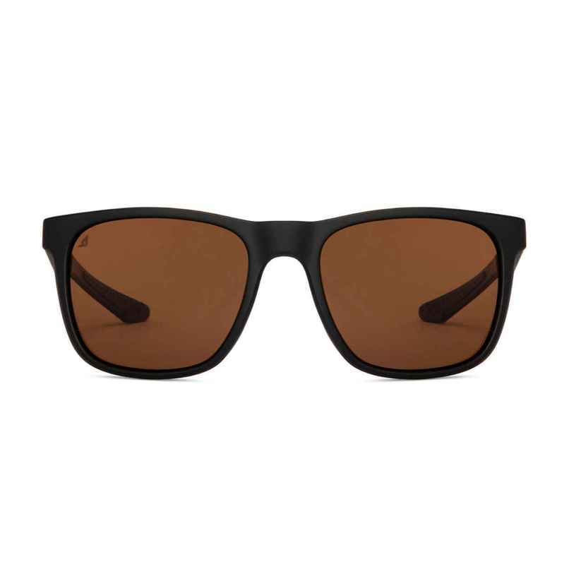 Vincent Chase By Lenskart Unisex Solid Polycarbonate Wayfarer Sunglasses | Black and Brown - L