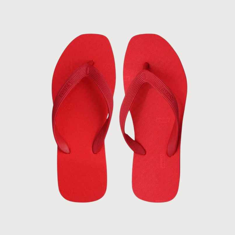 Relaxo Hawai Flip Flop Hi Lite 03 Red For Men | UK - 06