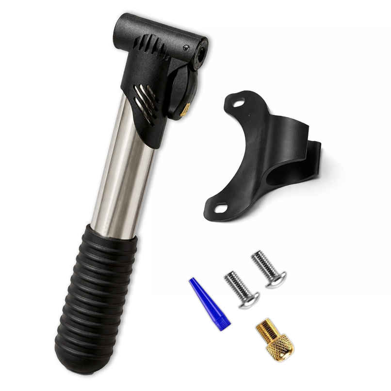 Spanker Sports 20cm Steel Air Pump, 120 PSI Hand Pump for Balls, Cycles & Inflatables