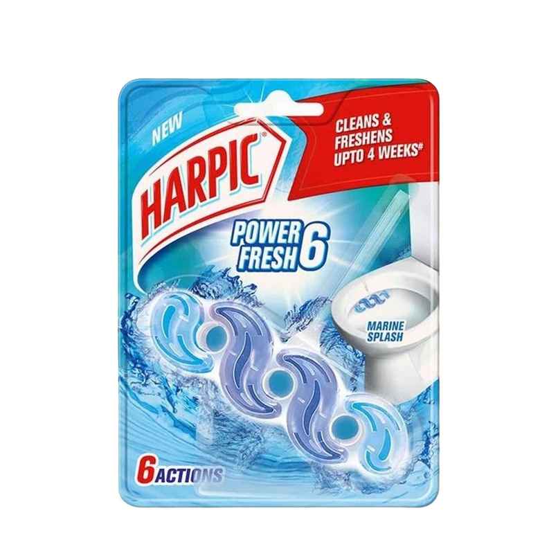 Harpic Marine Splash Power Fresh 6 Toilet Cleaner Rim Block
