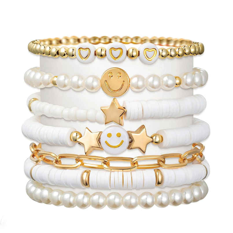 Shining Diva Fashion Stylish Multilayer Boho Bohemian Bangle Bracelet for Women and Girls | 15877b