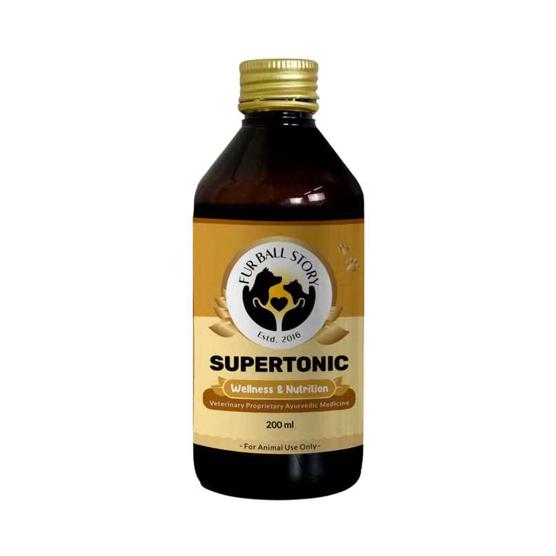 Fur Ball Story Supertonic Syrup, Ensures Head to Tail Wellness of Dogs & Cats Fur Ball Story Supertonic Syrup, Ensures Head to Tail Wellness of Dogs & Cats