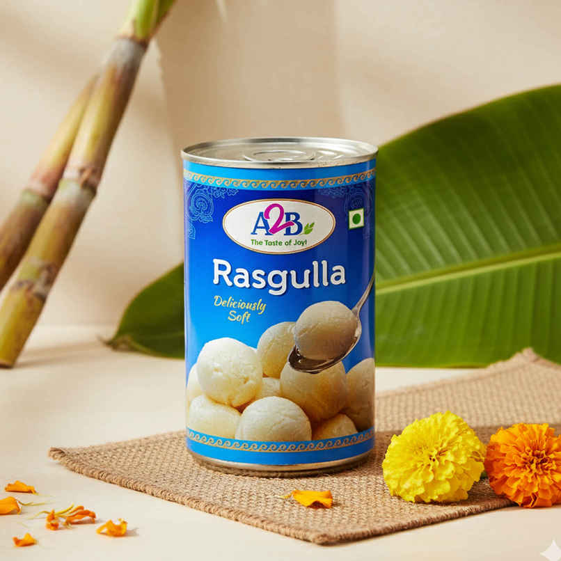 A2B Rasgulla Tin | Soft & Juicy A2B Rasgulla Tin | Soft & Juicy