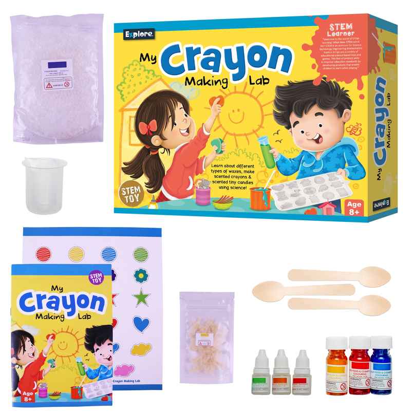 Toyshine My Crayon Making Lab STEM DIY Toy Kit For Kids | 6+ Years Old
