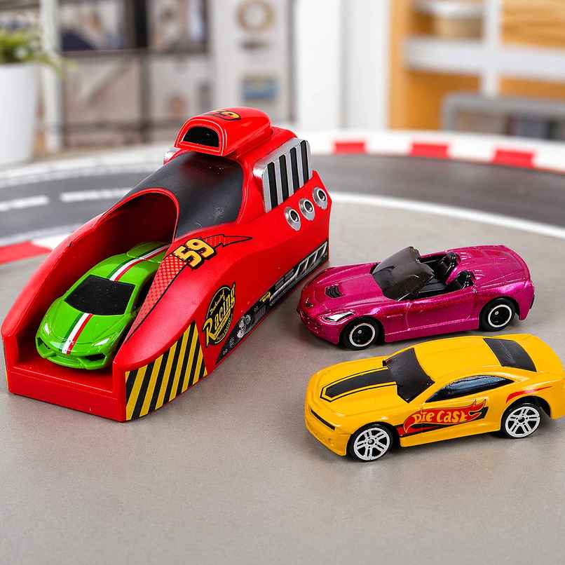 Toyshine Rapid Launcher Play Set Toy With 3 Die Cast Metal Cars Toddler Racing Car Quick Action (Colour May Vary) Toyshine Rapid Launcher Play Set Toy With 3 Die Cast Metal Cars Toddler Racing Car Quick Action (Colour May Vary)