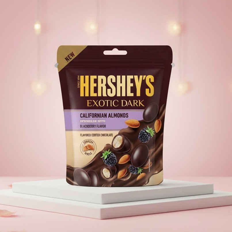 Hershey's Exotic Dark Chocolate Californian Almonds | Blackberry Crunchy Dark Chocolate