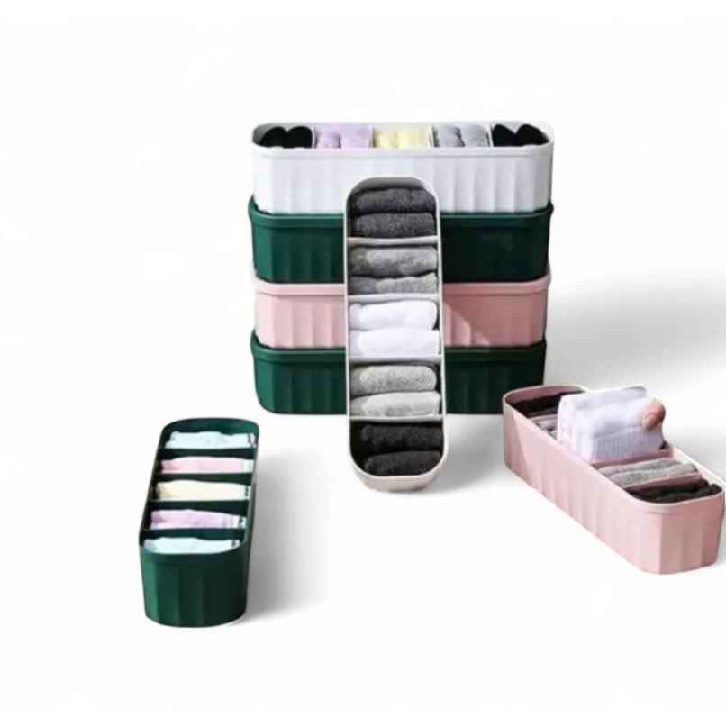 Perpetual Innerwear Organizer for Wardrobe | Multipurpose Divider for Socks and Bras Perpetual Innerwear Organizer for Wardrobe | Multipurpose Divider for Socks and Bras