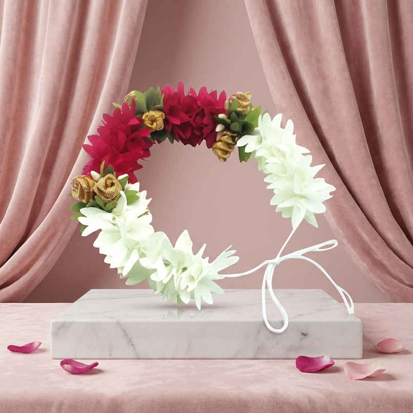 Jasmine Mogra Artificial Flower Gajra | Perfect for traditional occasions | Multicolour | Se7en