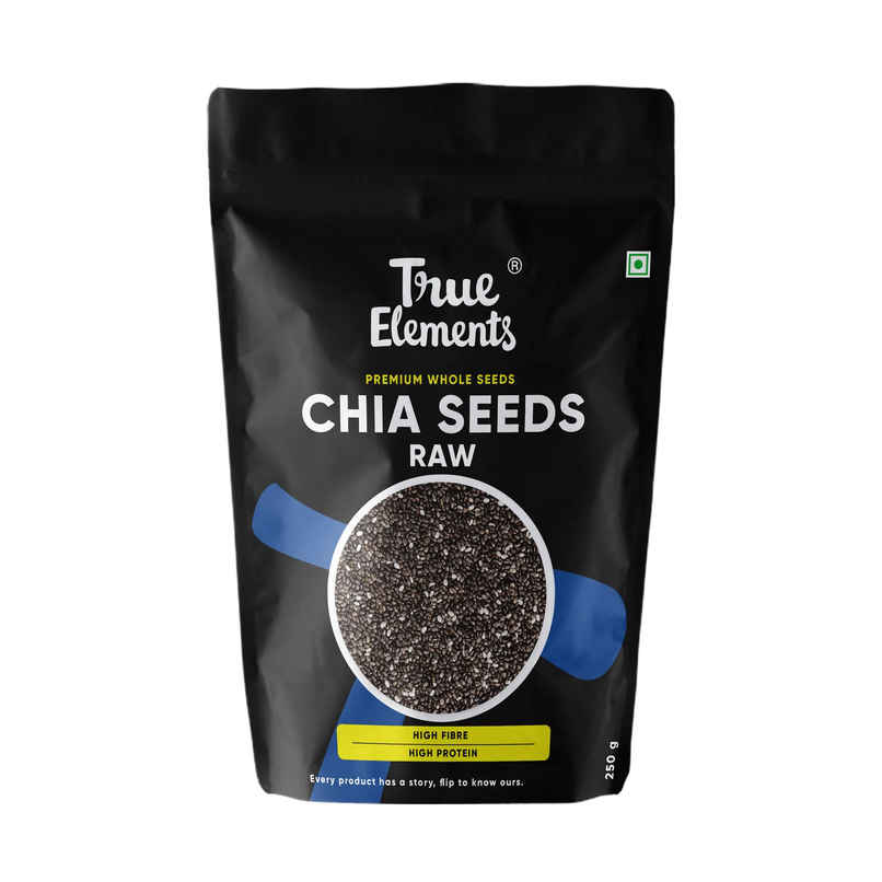 True Elements Chia Seeds Non-Gmo Seeds | for Eating Rich In Omega -3 & Fibre Healthy Snacks