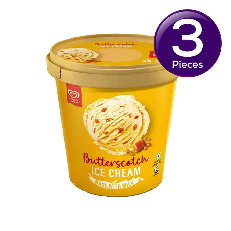 Kwality Wall's Butterscotch Ice Cream Tub Combo Kwality Wall's Butterscotch Ice Cream Tub Combo