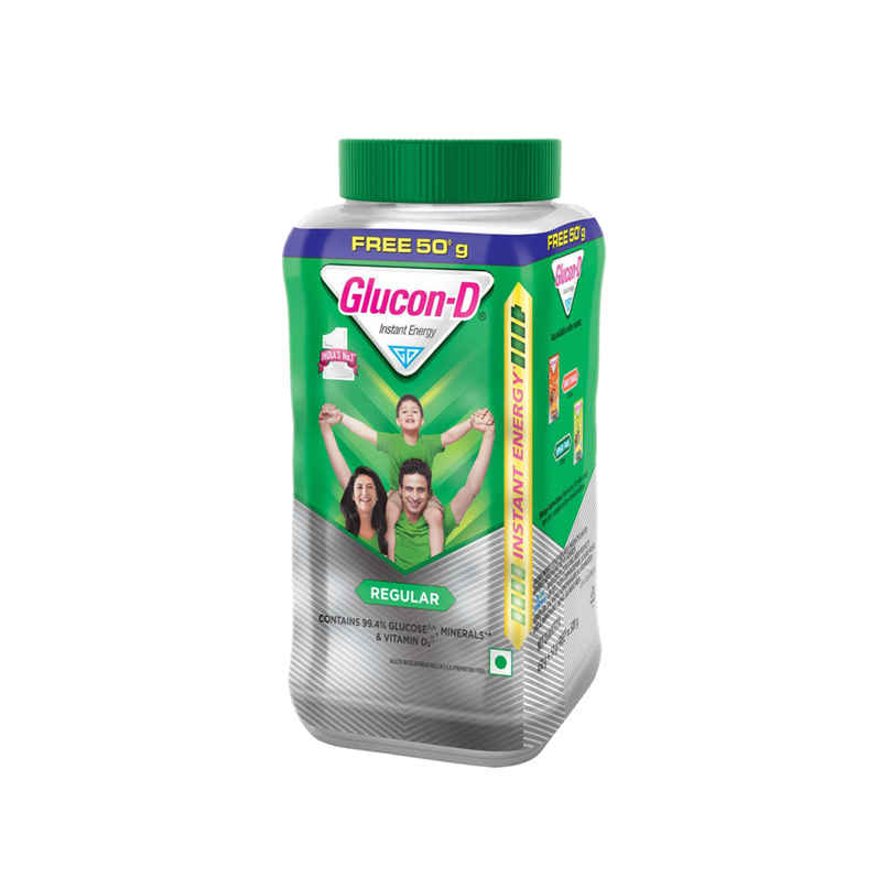 Glucon-D Regular with 3 Benefits of Energy, Recovery, and Immunity