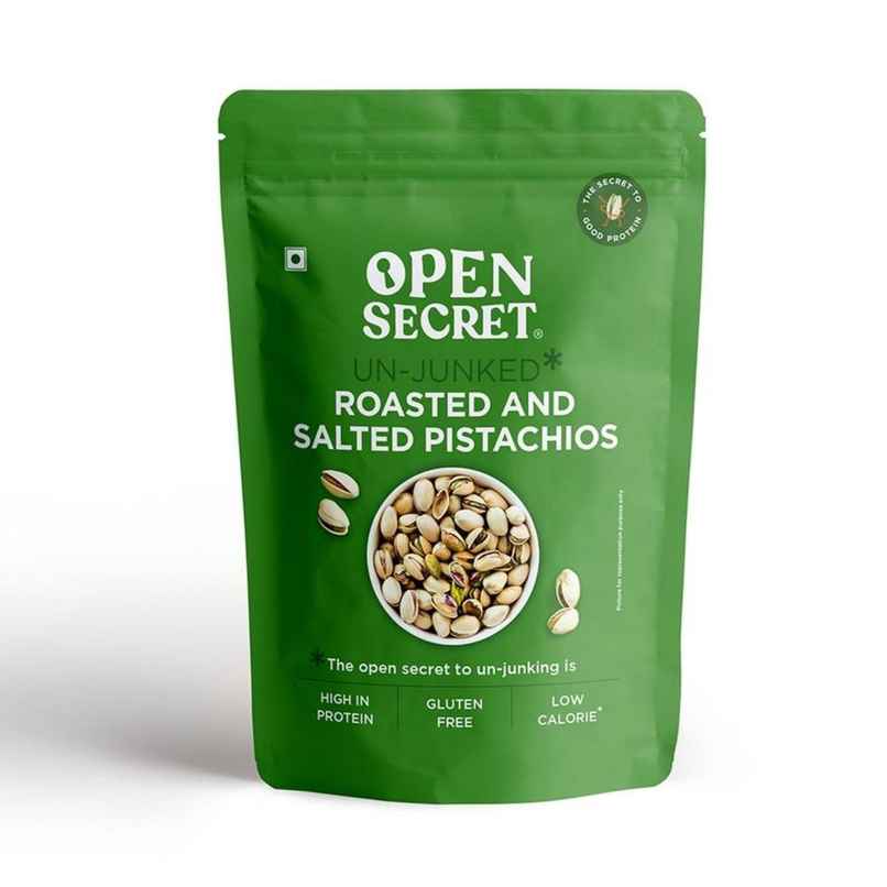 Open Secret Roasted and Salted Pistachios - High Protein, Healthy Snacking