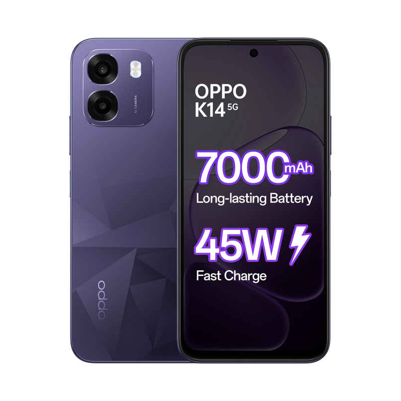 OPPO K14 5G | 6GB RAM, 128GB Storage | Prism Violet