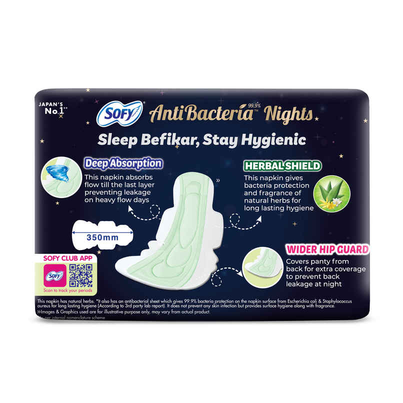Sofy Women Anti Bacteria Night Sanitary Pads XXL+ Sofy Women Anti Bacteria Night Sanitary Pads XXL+