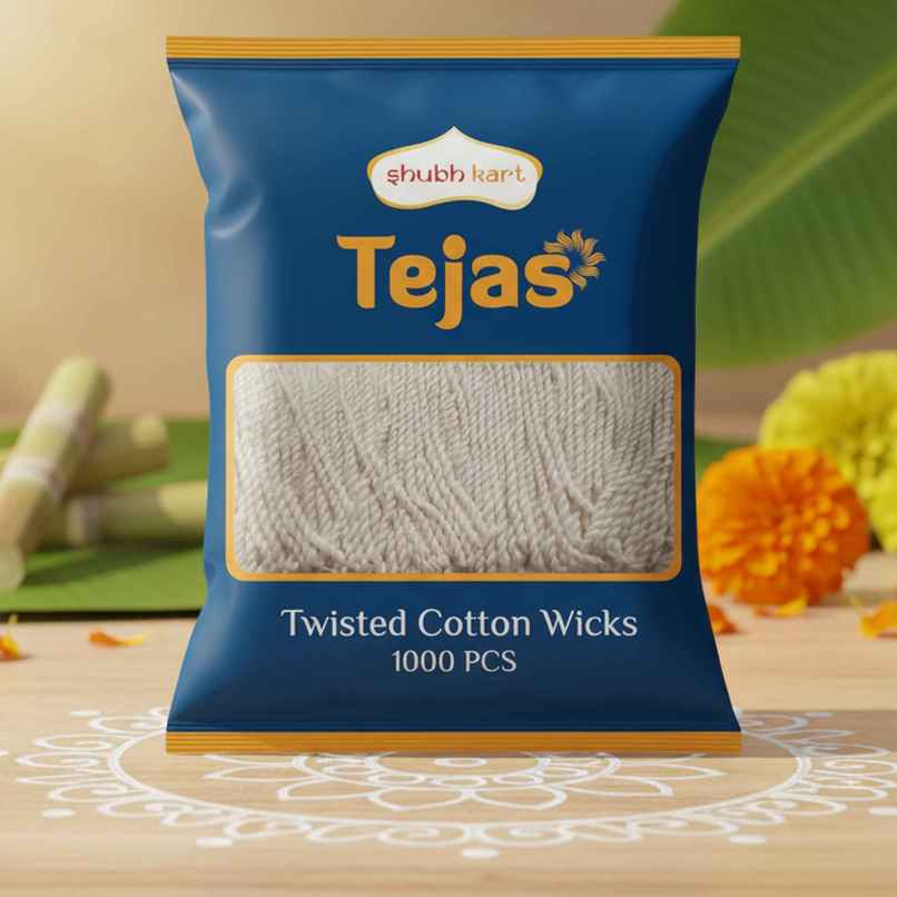 Tejas Twisted Cotton Wicks | Shubhkart