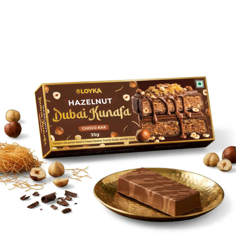 Loyka Hazelnut Dubai Kunafa Choco Bar Loyka Hazelnut Dubai Kunafa Choco Bar