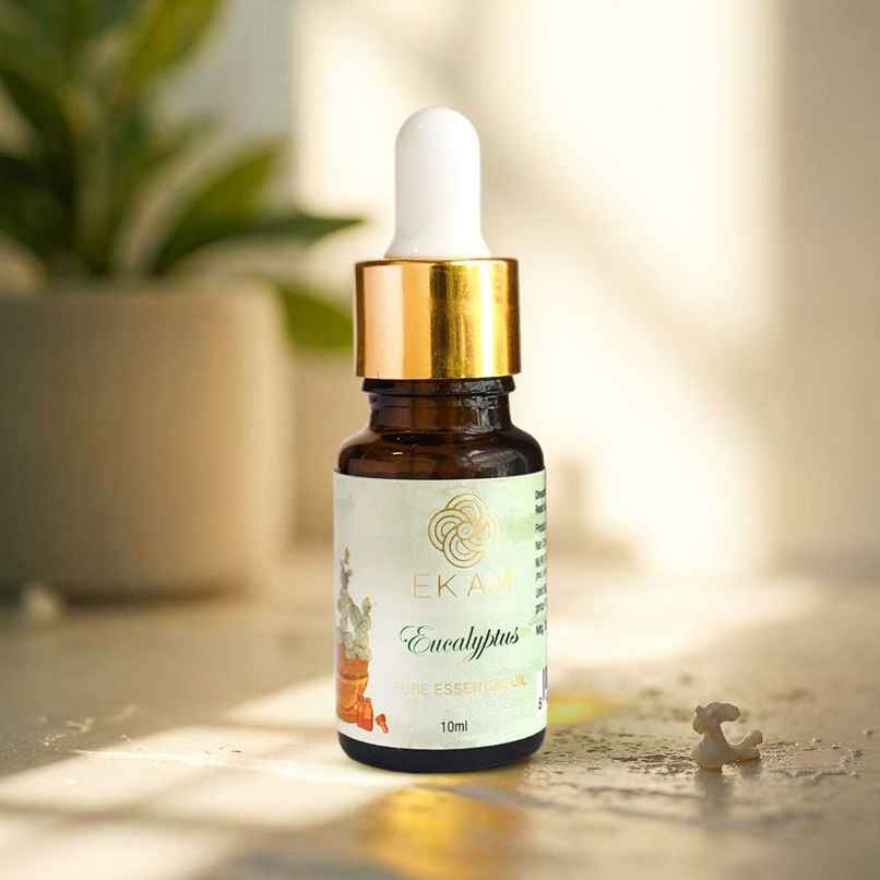 EKAM Eucalyptus 100% Pure Essential Oil| Aromatherapy Oil| 10 ml | Breathing Support EKAM Eucalyptus 100% Pure Essential Oil| Aromatherapy Oil| 10 ml | Breathing Support