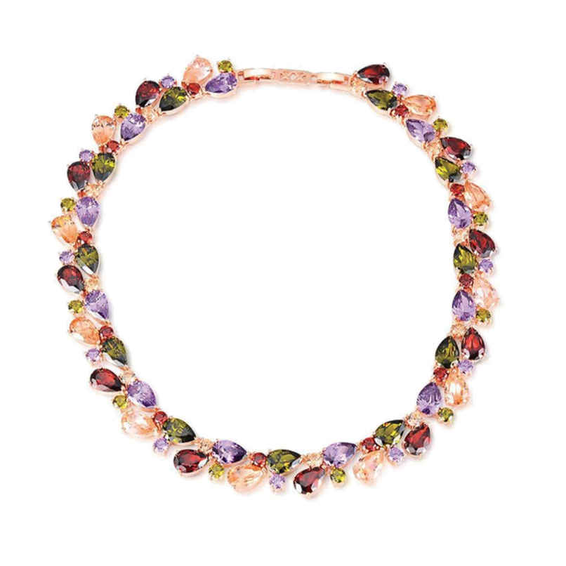 Youbella Aaa Swiss Zircon Necklace Jewellery For Women And Girls(Ybnk - 5626)