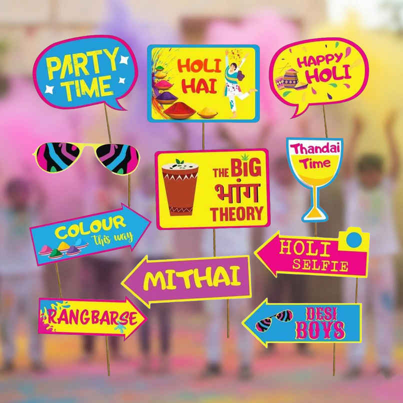 Happy Holi Decoration Combo with Banner | Picfest Happy Holi Decoration Combo with Banner | Picfest