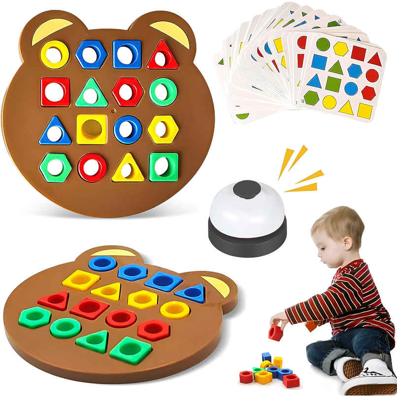 Toyshine Geometric Shape Matching Puzzle Interactive Educational Game for Kids 3+