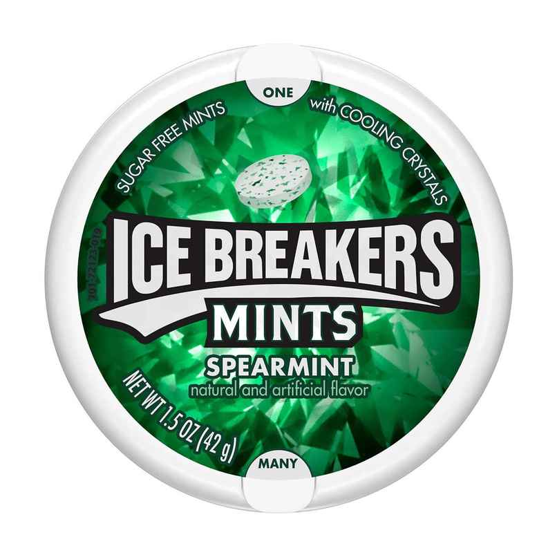 Ice Breakers Sugar Free Mint With Cooling Crystal, Spearmint Ice Breakers Sugar Free Mint With Cooling Crystal, Spearmint
