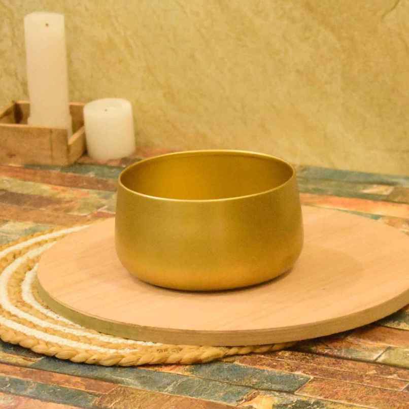 CasaCraft Pepperfry Tanner Gold Iron Planter Pot Round Decorative Rust-Resistant for Indoor Plants CasaCraft Pepperfry Tanner Gold Iron Planter Pot Round Decorative Rust-Resistant for Indoor Plants