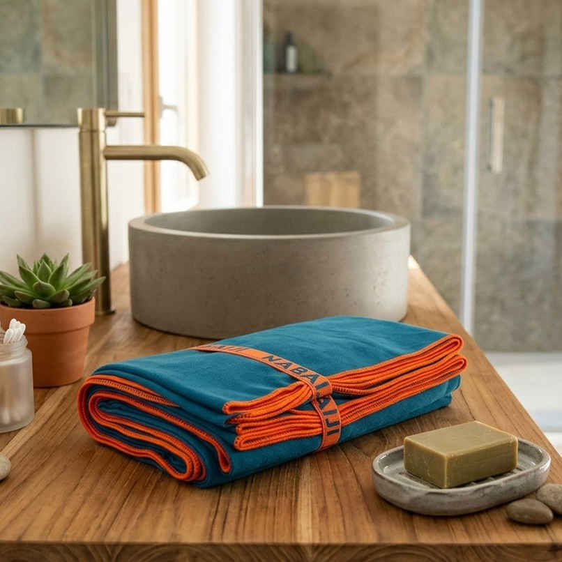 Decathlon Nabaiji Microfiber Quickdry 200 GSM Towel | Dark Blue | Xl | 85x160cm