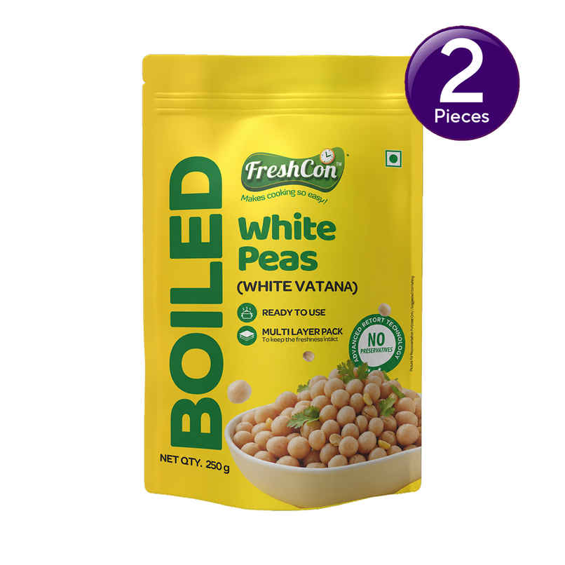 Freshcon Cooked White Peas | White Vatana Combo