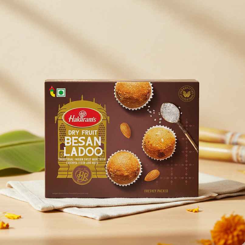 Haldiram's Sweetness Besan Laddu | Dry Fruits