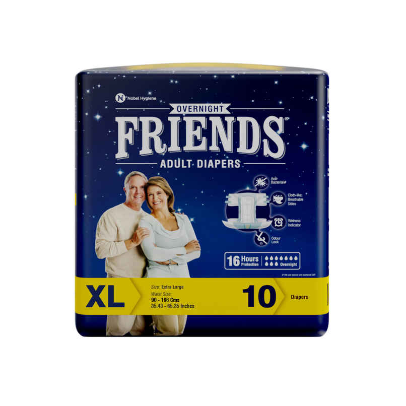 Friends Overnight Adult Diapers Tape Style Extra Large Friends Overnight Adult Diapers Tape Style Extra Large