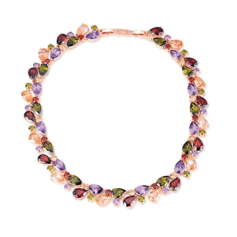 Youbella Aaa Swiss Zircon Necklace Jewellery For Women And Girls(Ybnk - 5626)
