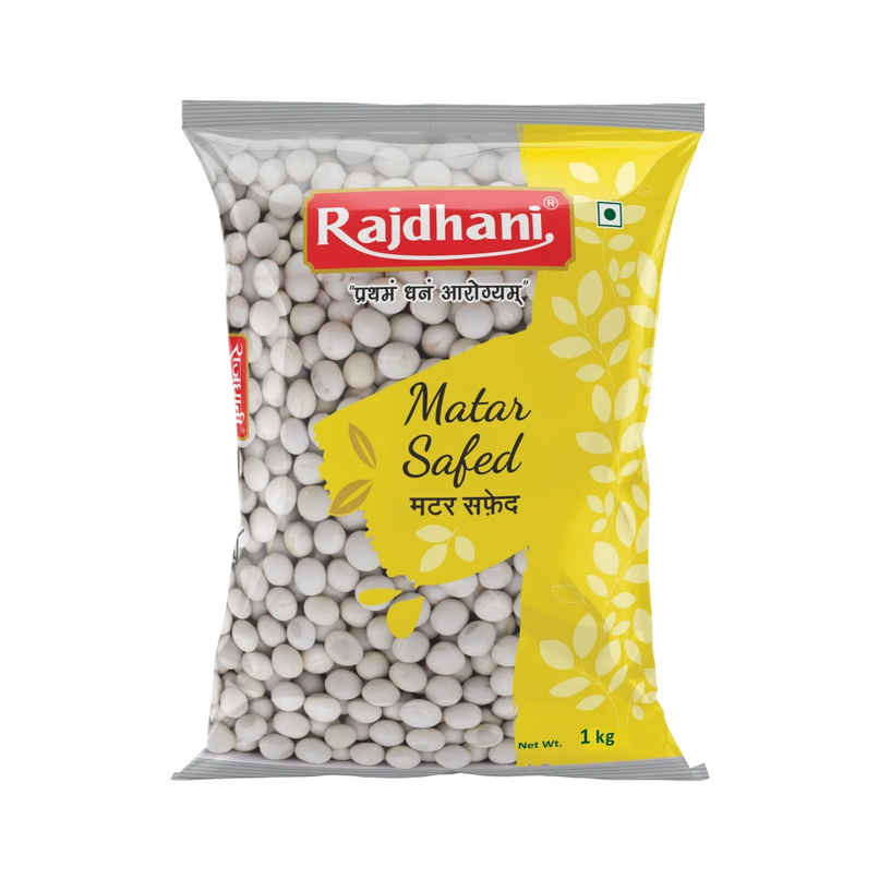 Rajdhani Unpolished White Dried Peas / Safed Matar