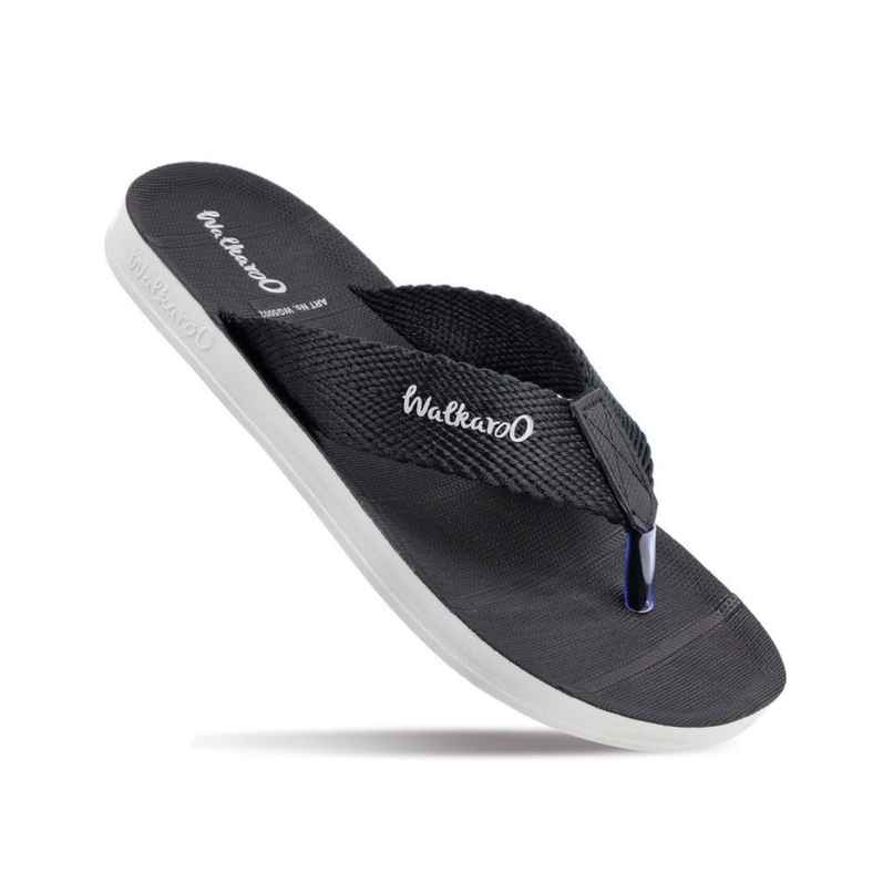 Walkaroo Men's Daily Wear Comfort Sandals - WG5002 Black | UK10