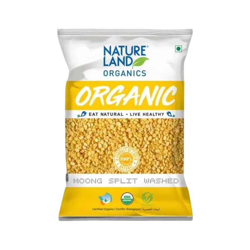 Natureland Organics Moong Split Washed Natureland Organics Moong Split Washed