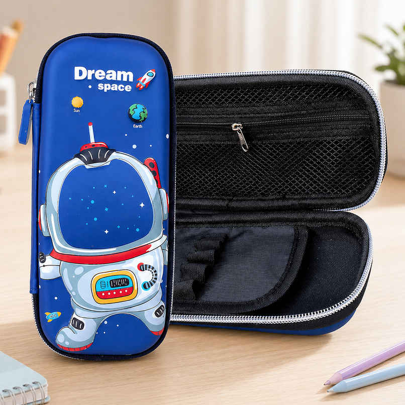 Toyshine Mega Space Explorer Hardtop Pencil Case with Multiple Compartments | Multicolor Toyshine Mega Space Explorer Hardtop Pencil Case with Multiple Compartments | Multicolor
