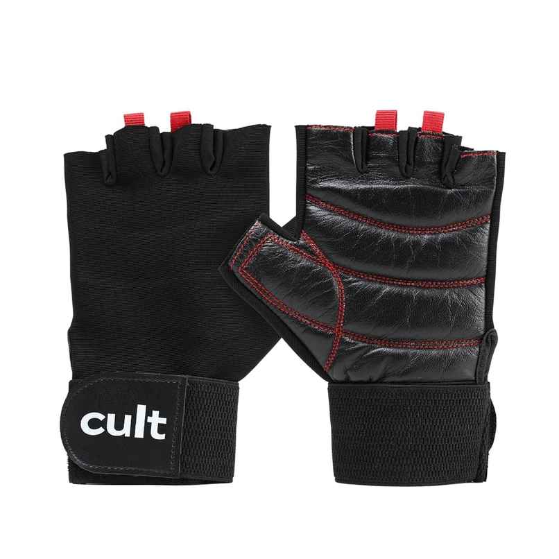 Cult Workout Gym Gloves | XL | Black/Red Cult Workout Gym Gloves | XL | Black/Red