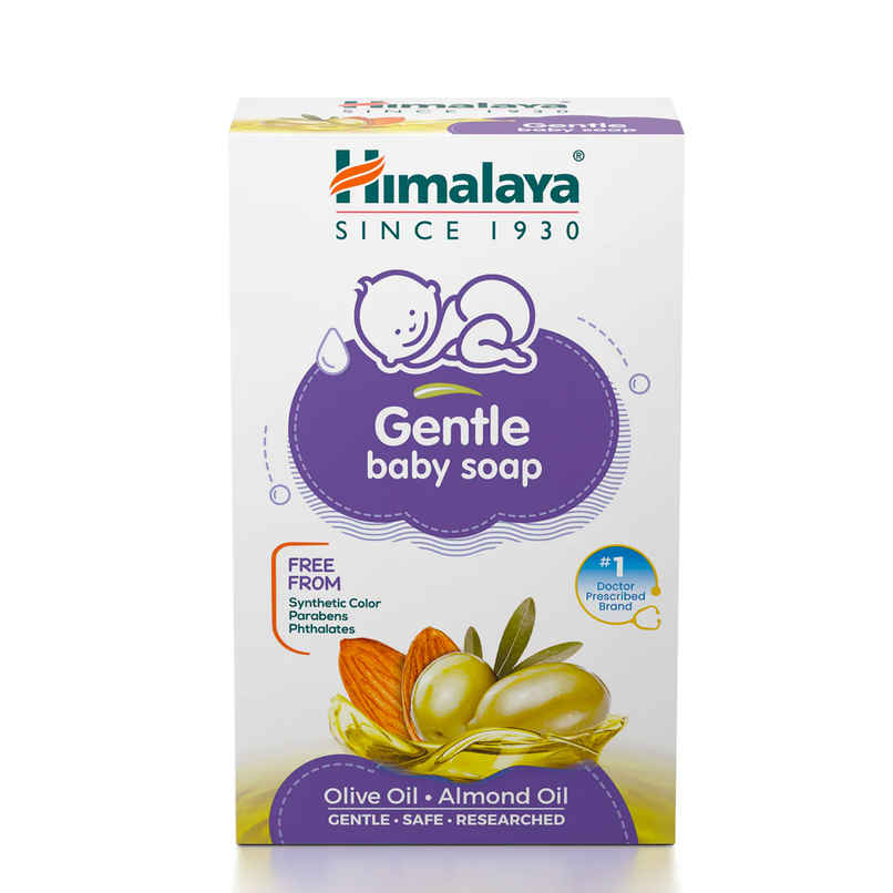 Himalaya Gentle Baby Soap with 100% Natural Almond & Olive Oil -| No Post Bath Dryness