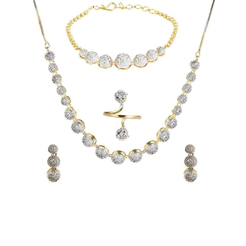 YouBella Traditional Jewellery Combo Gold Plated and AD Jewellery Set for Women (Mix - Combo - 102) YouBella Traditional Jewellery Combo Gold Plated and AD Jewellery Set for Women (Mix - Combo - 102)