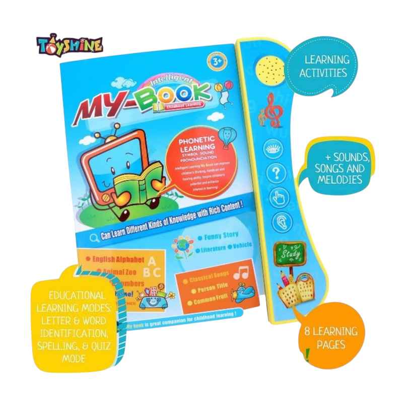 Toyshine Interactive Musical Phonetic Learning Book For 3+ Years Children - Multicolour Toyshine Interactive Musical Phonetic Learning Book For 3+ Years Children - Multicolour