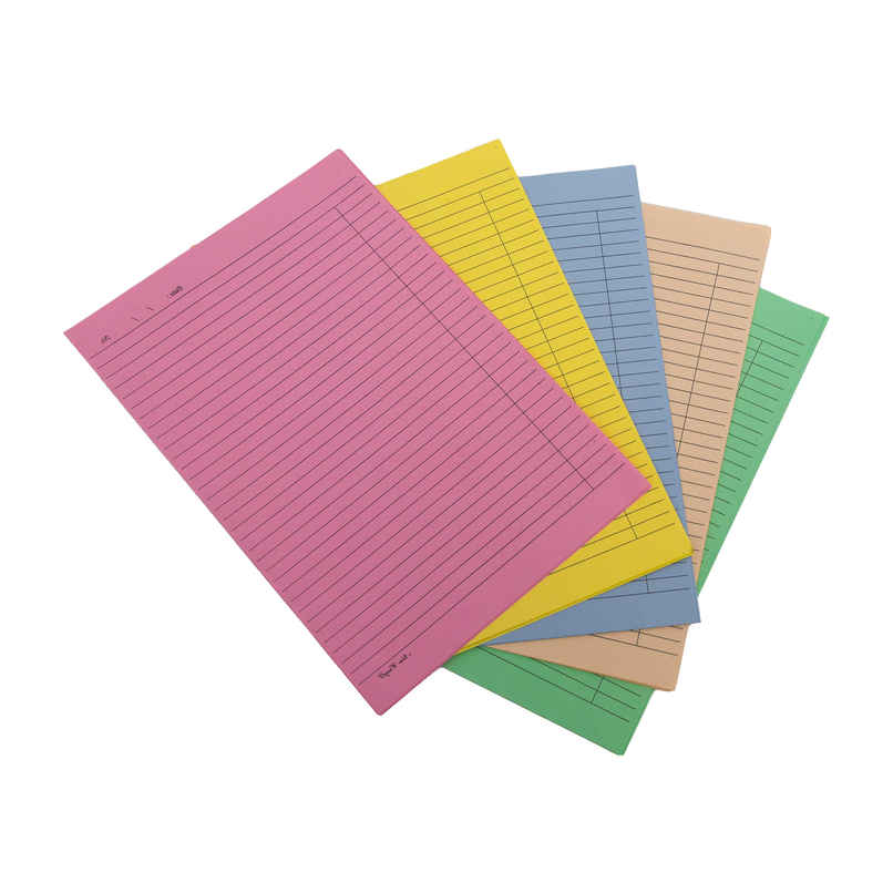 A/4 Size Pastel Shades Colour Ruled Paper 50 Sheets Five Colour