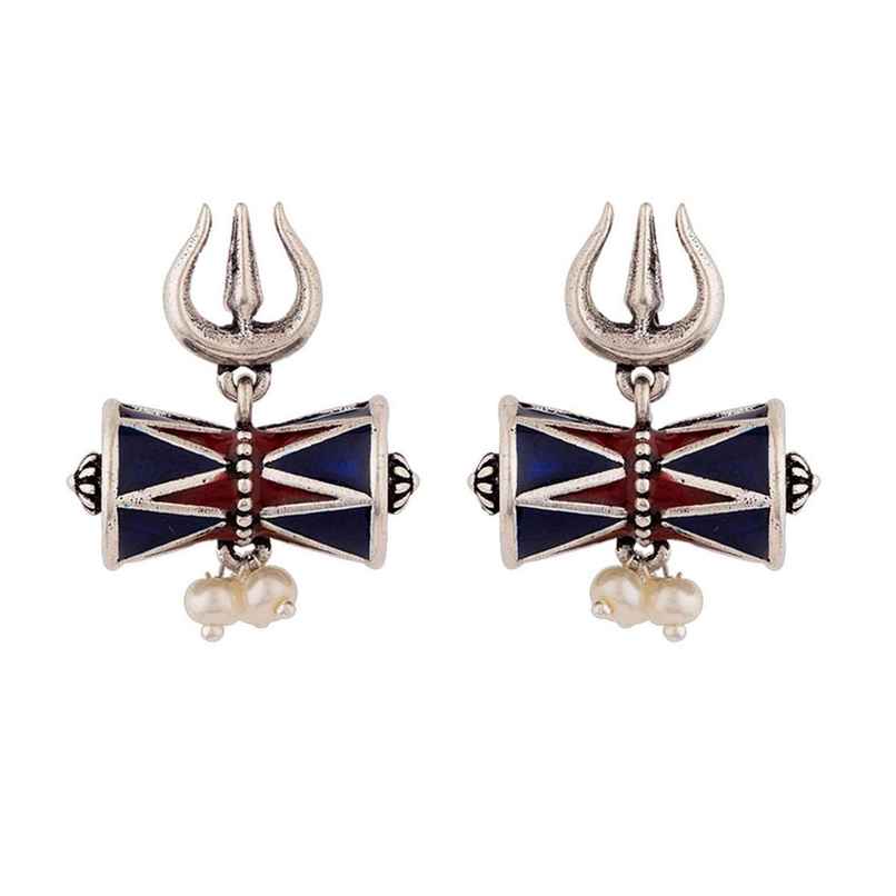 Voylla Moksha Damru Trishul Earrings