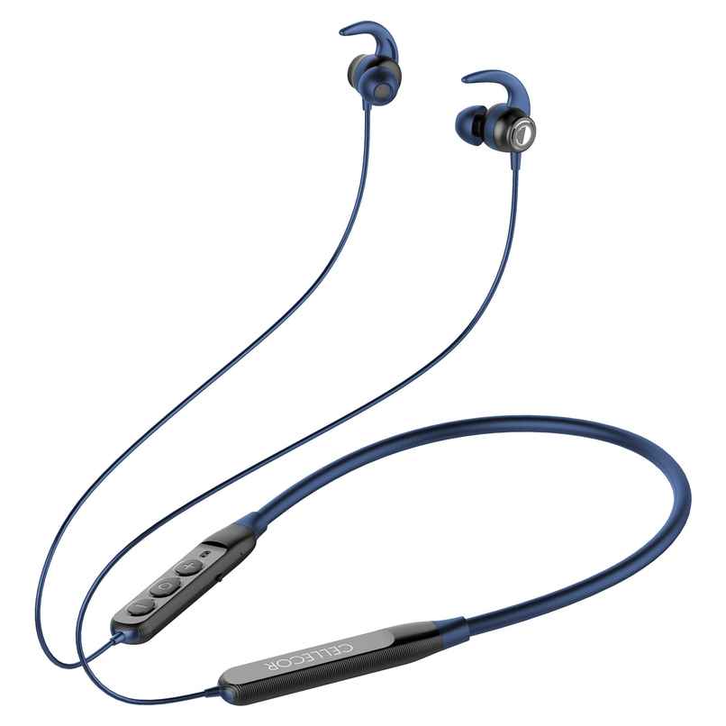 Cellecor Bt - 3 Wireless Bluetooth Earphone Neckband Magnetic Earbuds Blue Cellecor Bt - 3 Wireless Bluetooth Earphone Neckband Magnetic Earbuds Blue