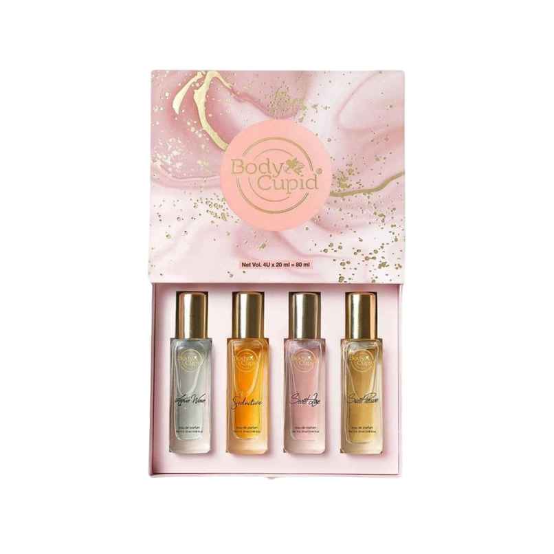 Body Cupid Luxury Perfume Gift Set for Her Long Lasting Fragrances - Pack of 4