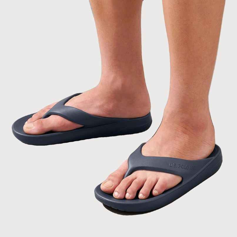 U.S. Polo Assn. Men's | Men Axel 2.0 Foam Walk Flip Flop | Blue | UK 8