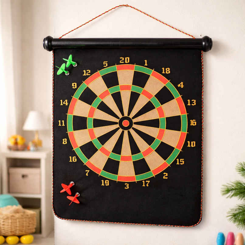 Toyshine Magnetic Power Double Faced Dart Game - 12 Inches (4 - 10 Years)