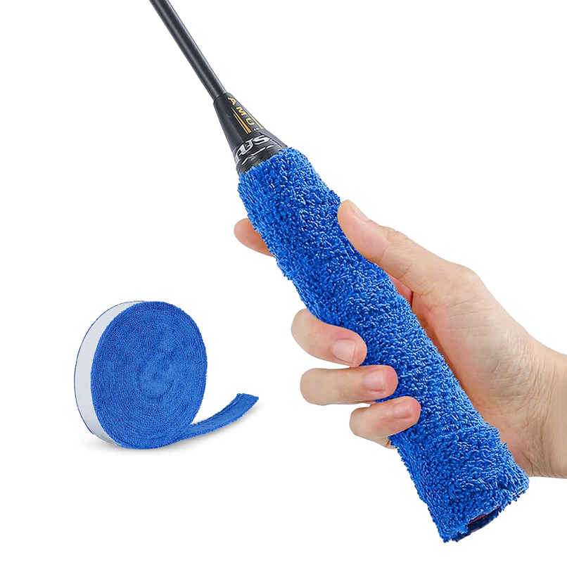 Spanker Sports Towel Racket Overgrip, Soft Anti-Slip Sweat-Absorbing Grip for Badminton & Tennis