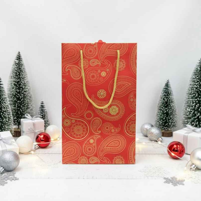 ABK Metallic Party Bag Single Gift Bag | 15 x 10 x 3.5 Inches | Large Size | Assorted Design