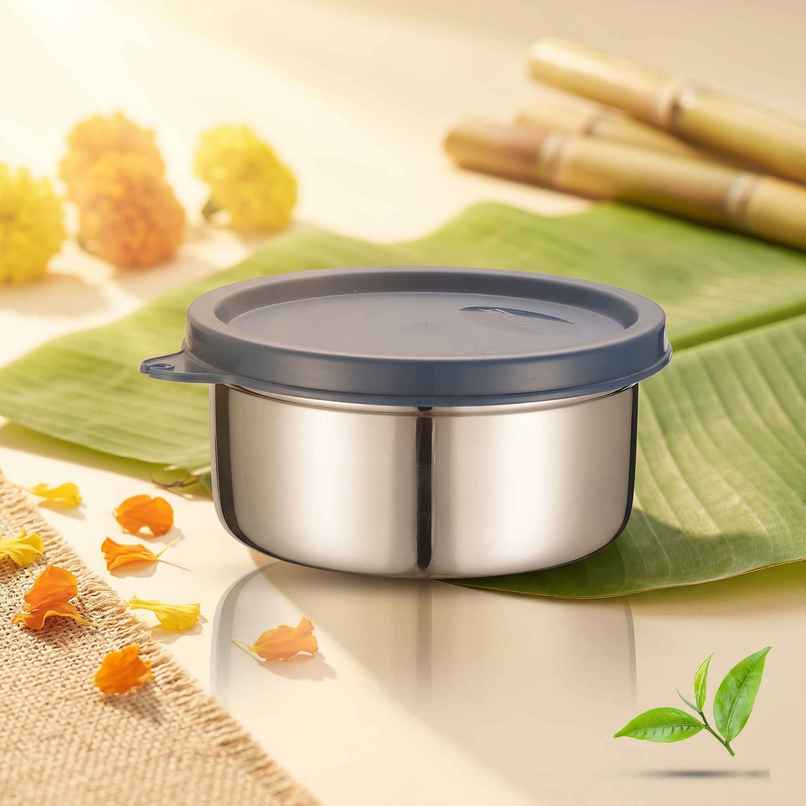 Jensons Stainless Steel Easy Container 350ml | Food Grade Storage Container with Lid
